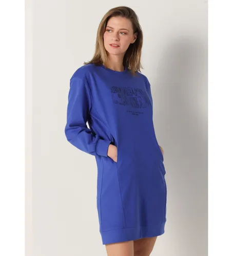 Robe en sweat-shirt avec imprimé pailleté (XS), Casuel, Coton, Manche longue - Lois Jeans - Modalova