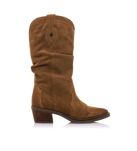 Bottes en cuir Teo marron - Hauteur du talon 5cm (37), 3 à 5 cm, Fermeture éclair, Casuel - Mustang - Modalova