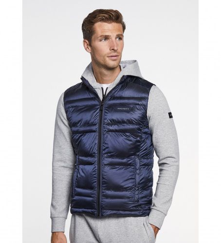 HM403004 Gilet HS Feather Gilet (S), Casuel, Nylon, Marine - Hackett London - Modalova