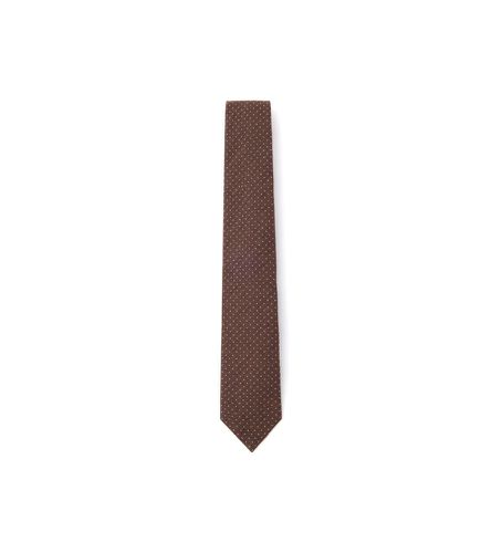 HM053568 Cravate à mini-points marron (OSFA), Casuel, Fête, Laine, Classique - Hackett London - Modalova