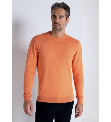 Pull basique à col rond (S), Casuel, Orange, Coton, Manche longue - Bendorff - Modalova