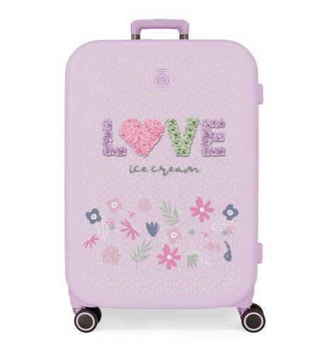 Unisex. 9569223 Valise moyenne Love Ice Cream rigide 70cm lilas (OSFA), Casuel, Violet, ABS/Polycarbonate - Enso - Modalova