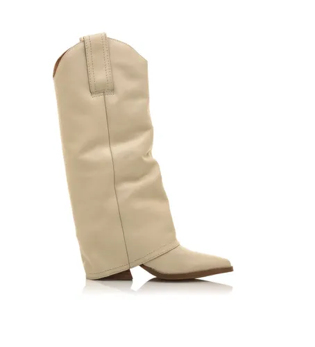 Bottes Missouri en cuir Hauteur du talon 5 cm (36), 3 à 5 cm, Fermeture éclair, Casuel - Mustang - Modalova