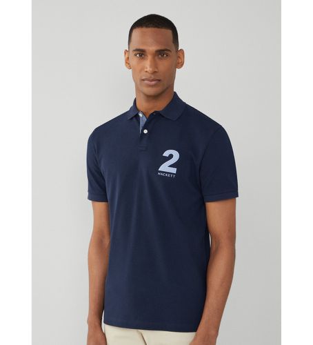 HM563264 Polo Heritage Number (S), Casuel, Coton, Manche courte - Hackett London - Modalova