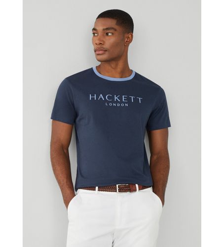 HM500797 T-shirt classique Heritage (M), Casuel, Coton, Manche courte, Marine - Hackett London - Modalova