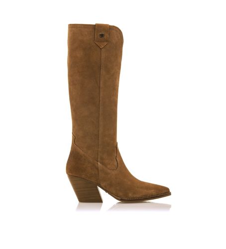 Bottes en cuir Missouri marron - Hauteur du talon 5cm (36), 5 à 8 cm, Fermeture éclair, Casuel - Mustang - Modalova