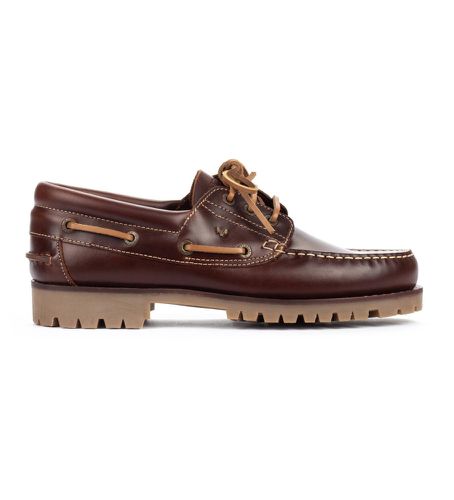 PYP Chaussures de bateau en cuir Austin marron (39), 1 à 3 cm, Lacets, Casuel - Martinelli - Modalova