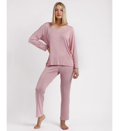 Pyjama à manches longues Bandes de satin (M), Homewear, Modal, Élasthanne, Manche longue - Admas - Modalova