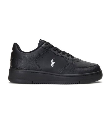 Masters Coury Leather Sneakers (41), Cuir, Noir, Plat, Lacets, Casuel - Polo Ralph Lauren - Modalova