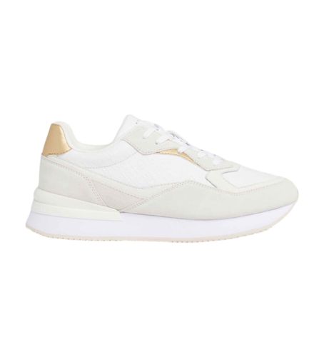 FW0FW07816 Lux Monogram Leather Sneakers (36), Cuir, Blanc, 1 à 3 cm, Lacets, Casuel - Tommy Hilfiger - Modalova