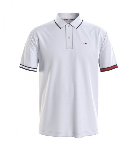 DM0DM12963 Polo TJM Reg Flag Cuffs (3XL), Casuel, Manche courte, Le coton biologique, Durable - Tommy Jeans - Modalova