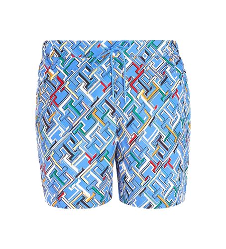 UM0UM02846 Maillot de bain TH Monogram (S), Bleu, Beachwear, Polister recyclé, Durable - Tommy Hilfiger - Modalova