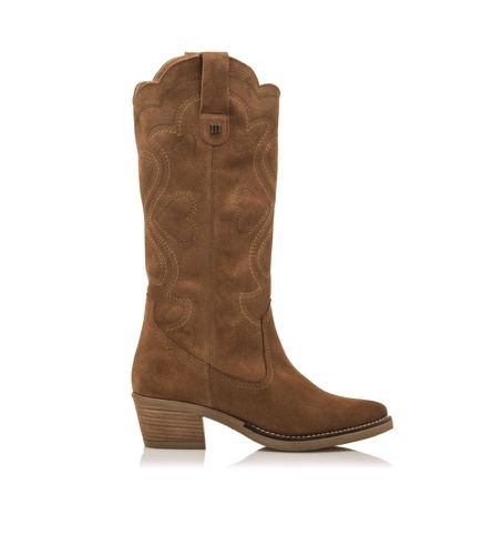 Bottes en cuir Teo marron - Hauteur du talon 5cm (36), 5 à 8 cm, Fermeture éclair, Casuel - Mustang - Modalova