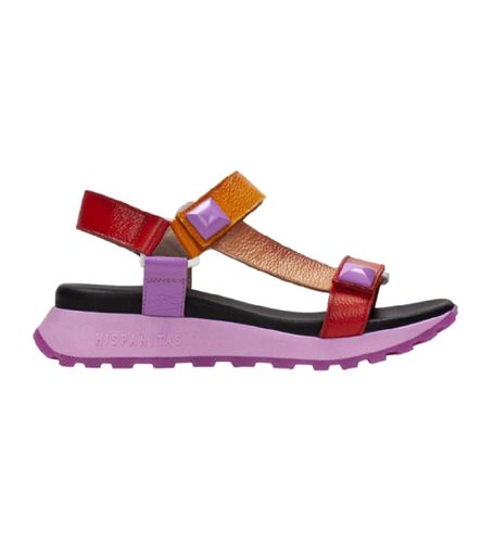 CHV243311 Sandales en cuir Maui multicolores (36), Plat, Velcro, Casuel - Hispanitas - Modalova