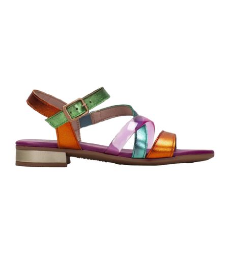 CHV243367 Sandales en cuir Lena multicolores (36), Plat, Boucle, Casuel - Hispanitas - Modalova