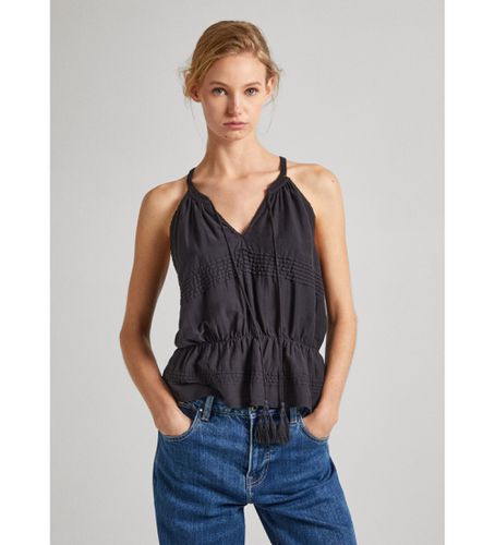 PL304821 Top à col en V avec bretelles spaghetti (XS), Casuel, Coton, Sans manches / bretelles - Pepe Jeans - Modalova