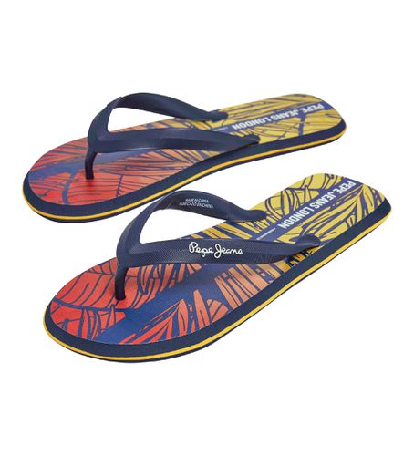 PMS70153 Tongs Whale Palm (41), Plat, Aucun, Beachwear, Durable, Marine - Pepe Jeans - Modalova