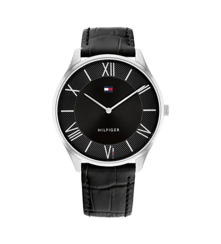 Montre analogique avec bracelet en cuir Acier (OSFA), Casuel, Laisse - Tommy Hilfiger - Modalova