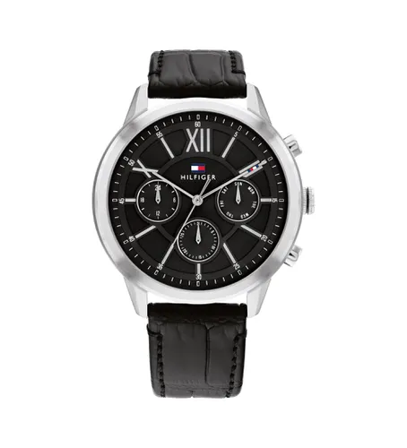 Montre analogique avec bracelet en cuir Acier (OSFA), Casuel, Laisse - Tommy Hilfiger - Modalova