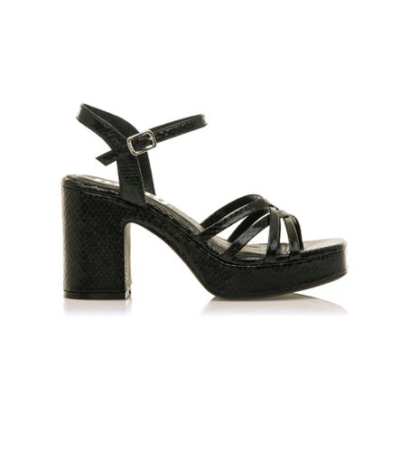 Britt Black Dress Sandals - Hauteur du talon 7cm (36), , 5 à 8 cm, Boucle, Casuel - Mustang - Modalova