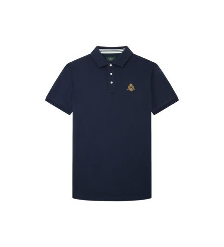 HM563267 Polo Heritage Wvn (XS), Casuel, Coton, Manche courte, Marine - Hackett London - Modalova