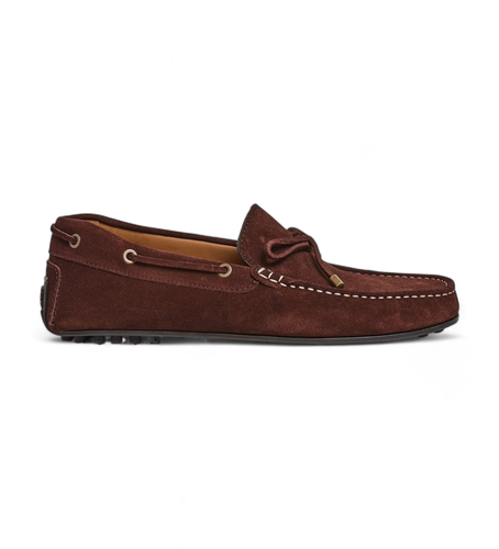 HMS21364 Mocassins en cuir de chauffeur marron (42), Plat, Aucun, Casuel - Hackett London - Modalova