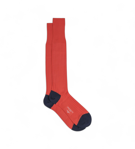 HMU30046 Chaussettes longues rouges (M-L), Homewear, Coton - Hackett London - Modalova