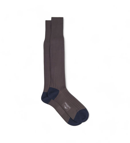 HMU30046 Chaussettes longues marron (M-L), Homewear, Coton - Hackett London - Modalova