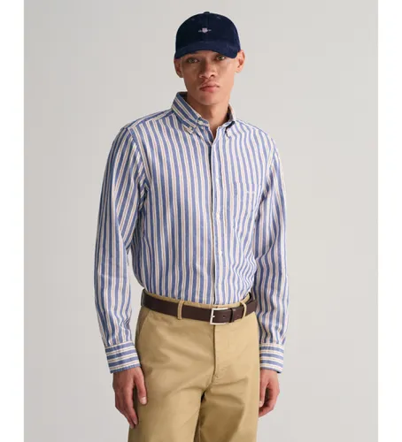 Chemise Oxford Regular Fit Archive rayée , (L), Casuel, Coton, Manche longue, Durable - Gant - Modalova