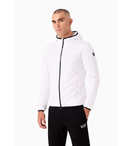 NPB14_PNE1Z Veste en duvet pliable à capuche Premium Shield (3XL), Blanc, Casuel, Polyester, Manche longue - EA7 - Modalova