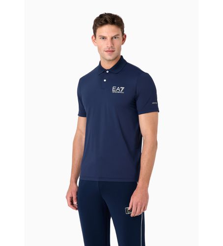 NPF23_PJEMZ Polo Sport Ventus 7 (3XL), Bleu, Casuel, Polyester, Manche courte - EA7 - Modalova