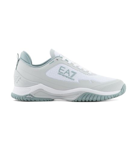 Unisex. X8X155_XK358 Tennis Baskets grises Hard (44 2/3), Plat, Lacets, Casuel, Sport, Tennis/Padel, Multisport - EA7 - Modalova