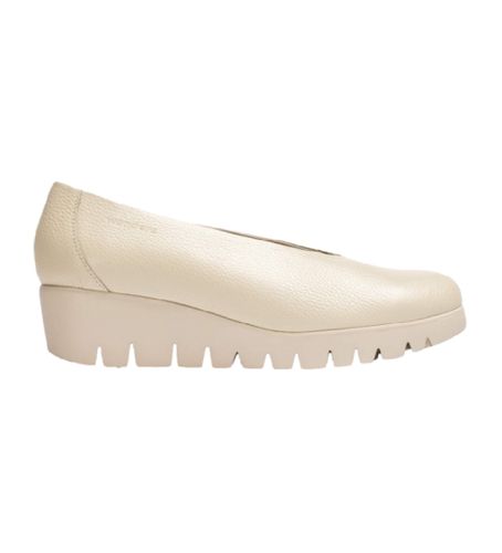 C-33100_5078_2511 Chaussures compensées Fly cream (36), Cuir, 5 à 8 cm, Aucun, Casuel - Wonders - Modalova