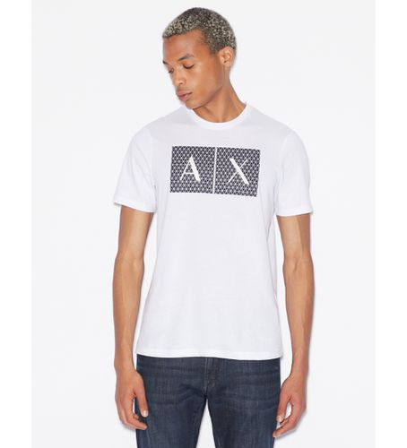 NZTCKZ8H4Z1100 T-shirt à carreaux (S), Casuel, Coton, Manche courte - Armani Exchange - Modalova