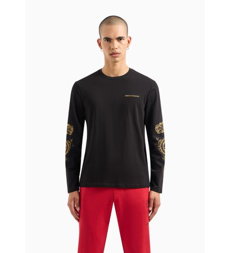 DZTDEZJ9JZ1200 T-shirt Dragon (L), Casuel, Coton, Manche longue - Armani Exchange - Modalova