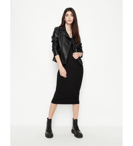 NYACMYJ8ZZ1200 Robe midi noire (L), Casuel, Viscose, Sans manches / bretelles - Armani Exchange - Modalova