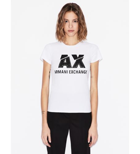 NYT86Y8C7Z1000 T-shirt avec logo (XL), Casuel, Coton, Manche courte - Armani Exchange - Modalova