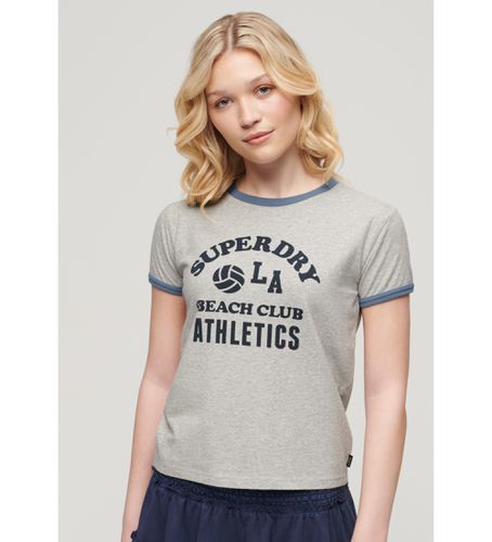 W1011387A T-shirt Ringer Athletic Essentials (S), Casuel, Coton, Manche courte - Superdry - Modalova