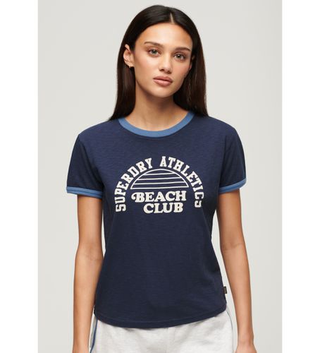 W1011387A T-shirt Ringer Athletic Essentials (M), Casuel, Coton, Manche courte - Superdry - Modalova