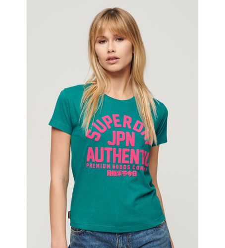 W1011412A T-shirt ajusté à imprimé bouffant (XS), Casuel, Coton, Manche courte - Superdry - Modalova