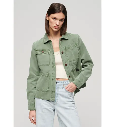 W5011675A Veste à quatre poches Chore (S), Casuel, Vert, Coton, Manche longue - Superdry - Modalova