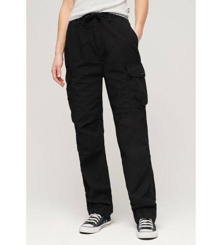 W7011070A Pantalon cargo à taille basse For (26/32), Noir, Casuel, Coton - Superdry - Modalova