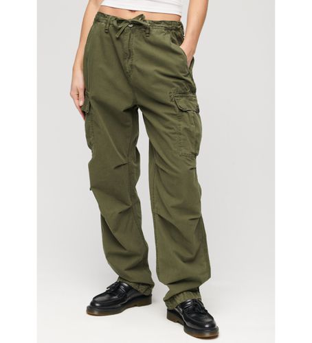 W7011070A Pantalon cargo à taille basse For (26/32), Casuel, Vert, Coton - Superdry - Modalova