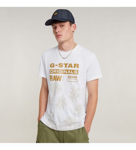 D24681-336-110 T-shirt Palm Originals (XS), Casuel, Manche courte, Le coton biologique, Durable - G-Star - Modalova