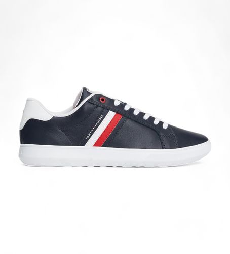 FM0FM04921 Baskets en cuir à semelle compensée - (42), Plat, Lacets, Casuel - Tommy Hilfiger - Modalova