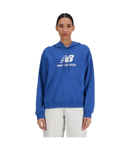 WT41504 Sweat à capuche en éponge bleue avec logo (XS), Casuel, Coton, Manche longue - New Balance - Modalova