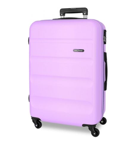 Unisex. 584926F Medium Flex Rigid Medium Suitcase 65cm (OSFA), Casuel, Rose, Violet, ABS/Polycarbonate, Moyen - Roll Road - Modalova