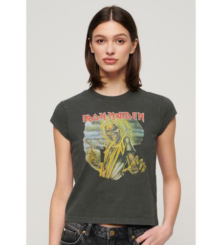 W1011314A T-shirt Iron Maiden (XS), Casuel, Coton, Manche courte - Superdry - Modalova