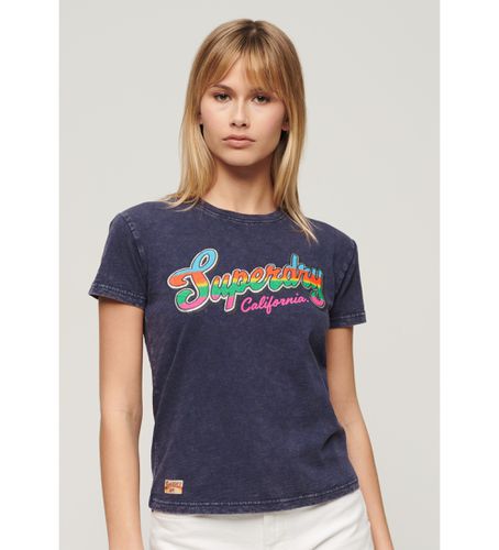 W1011390A T-shirt ajusté Cali Sticker (XS), Casuel, Coton, Manche courte - Superdry - Modalova