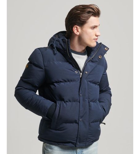 M5011743A Veste à capuche matelassée Everest (S), Casuel, Polyester, Manche longue, Marine - Superdry - Modalova